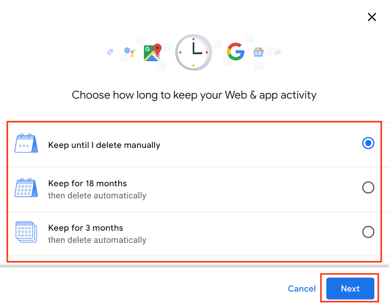 How to Automatically Delete Google Web & App Activity