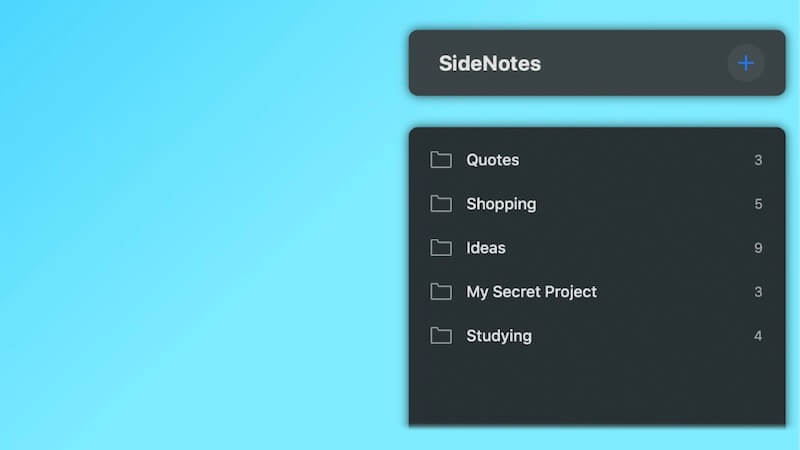 sidenotes app