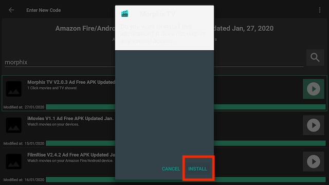 How to Install Morphix APK Android / Firestick