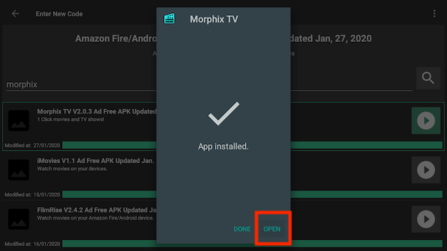 How to Install Morphix APK Android / Firestick