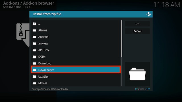 add zip files adblink firestick