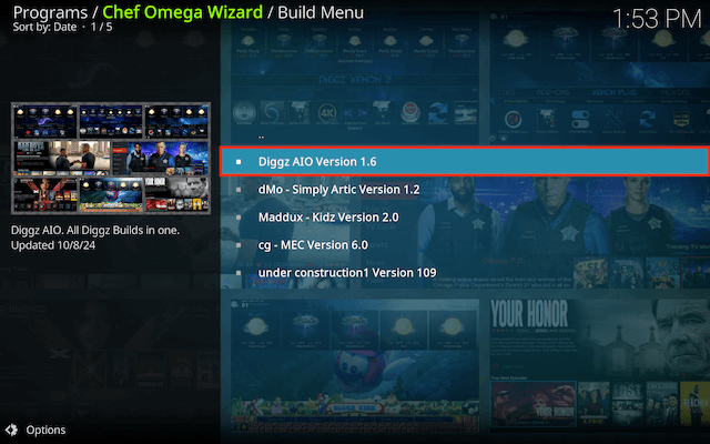 Install Diggz Xenon Build Wizard 10