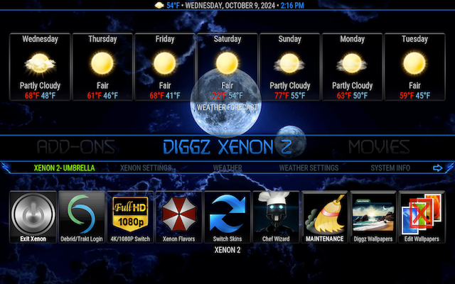 Install Diggz Xenon Build Wizard 25