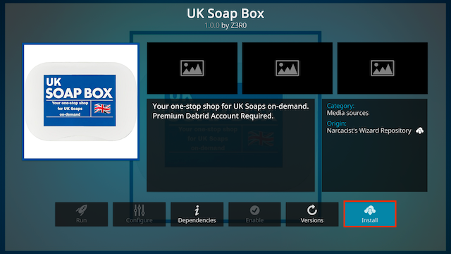 Install UK Soap Box for KODI 2