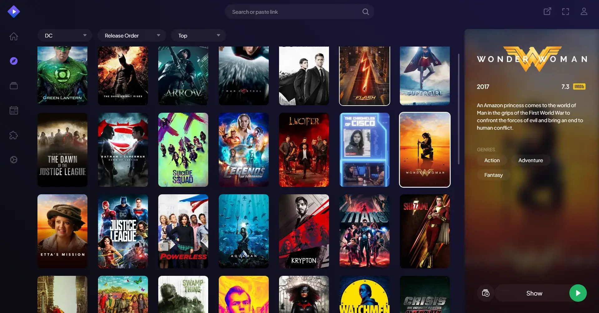 DC Add-On for Stremio